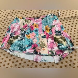 Torrid Pink & Blue Swim Skater Skirt 🌺